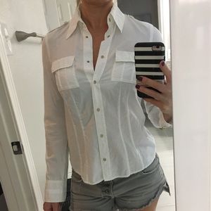 Escada Sport long sleeve white shirt